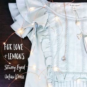 for love and lemons starry eyed mini dress